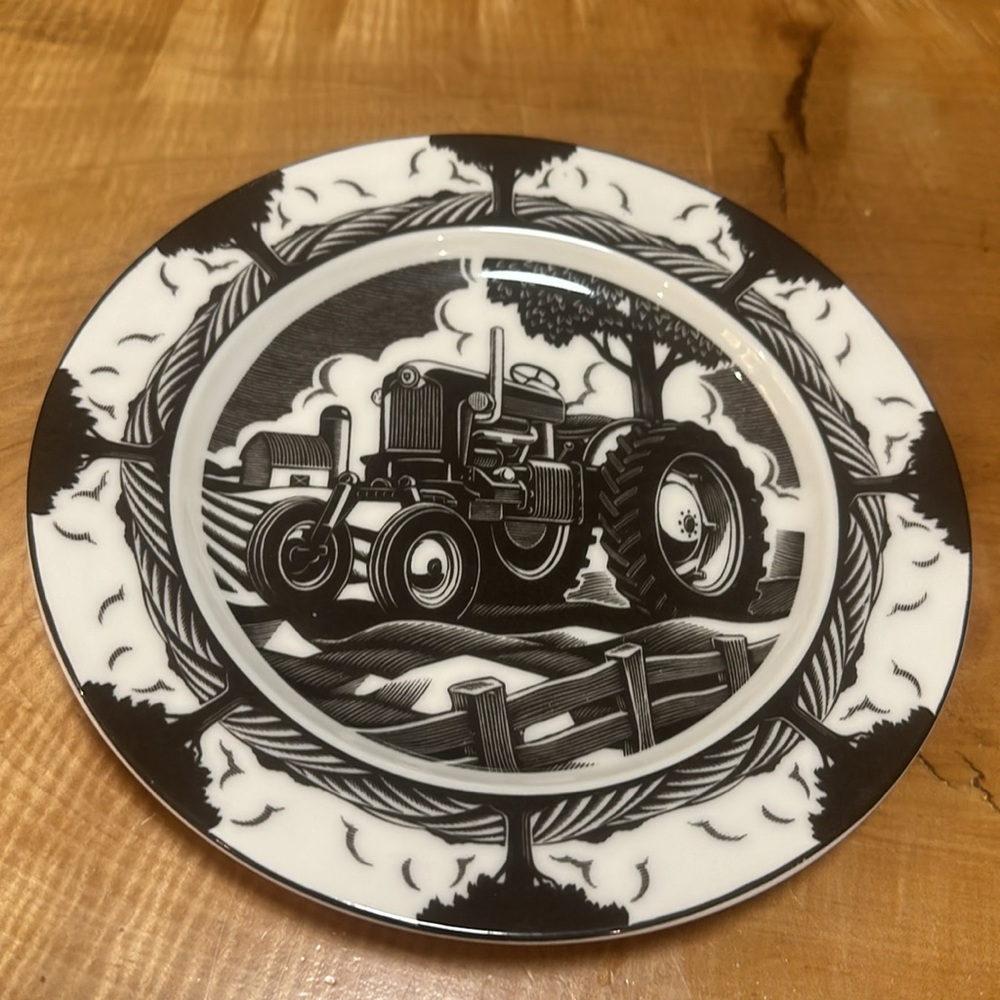222 fifth slice of life tractor salad plate - Picture 2 of 3